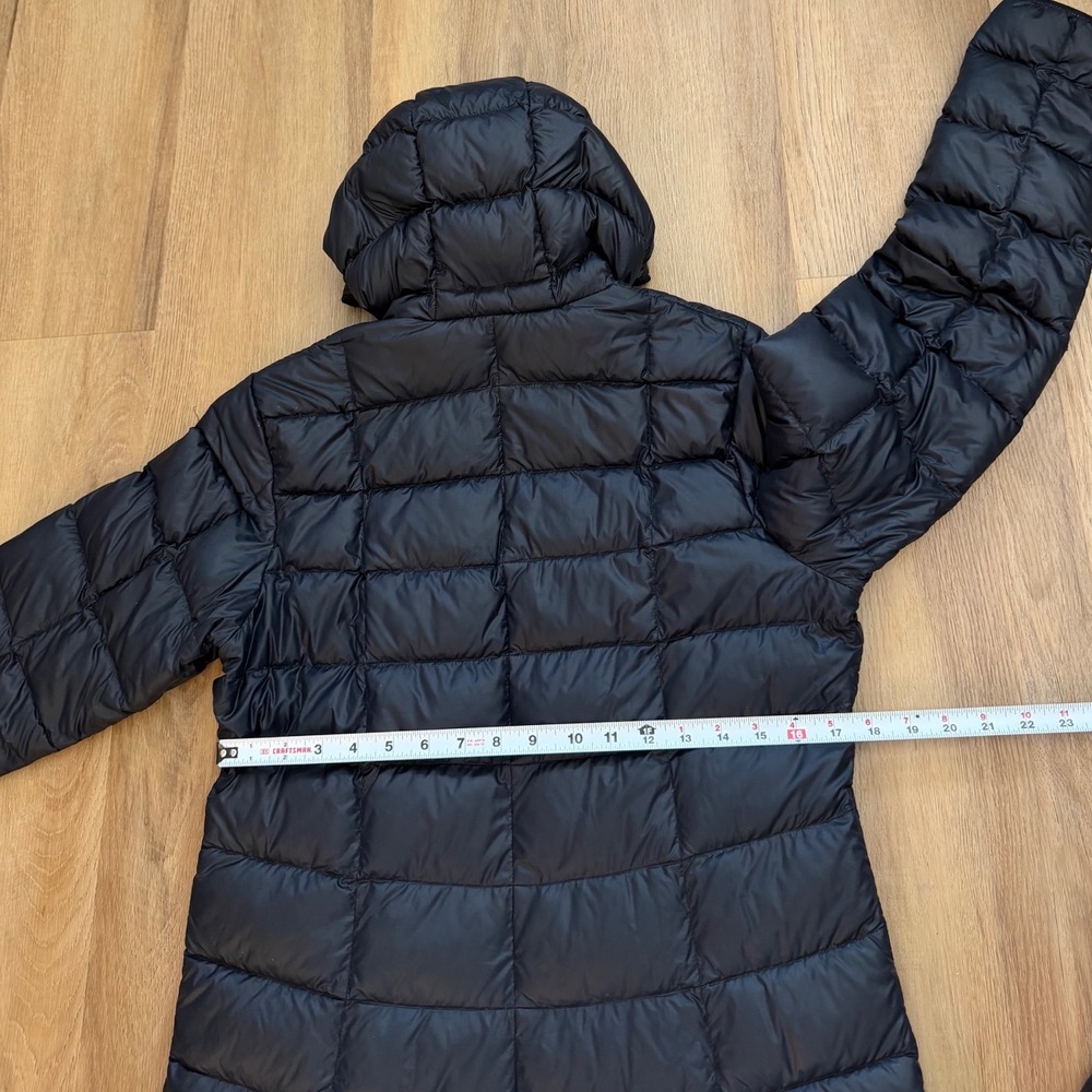 REI Co-op 650 Down Parka 2.0 Black Hooded Puffer Jacket M Snow outdoors Womens - Picture 7 of 8
